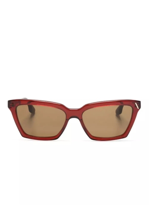 Victoria Beckham Eyewear VB661S Modified Rectangle Sunglasses - Red
