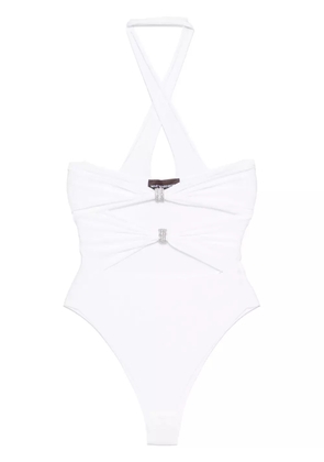 mvp wardrobe cut-out bodysuit - White