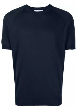 D4.0 short-sleeved cotton-knit T-shirt - Blue