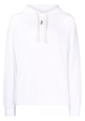 JW Anderson Anchor-embroidered hoodie - White