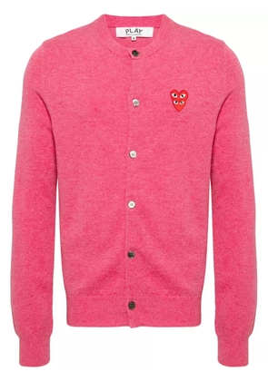 Comme Des Garçons Play wool cardigan - Pink