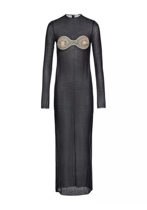 Magda Butrym embroidered maxi dress - Black