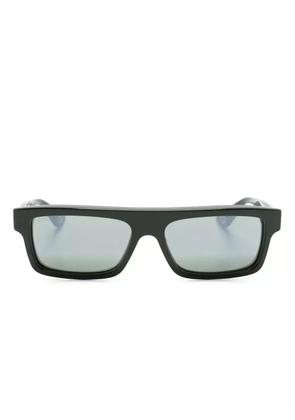 Gucci Eyewear logo-debossed rectangle-frame sunglasses - Green
