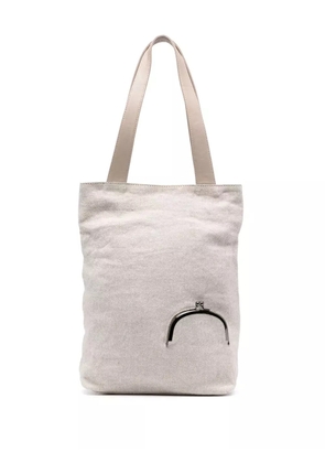 Discord Yohji Yamamoto small Crasp tote bag - Neutrals