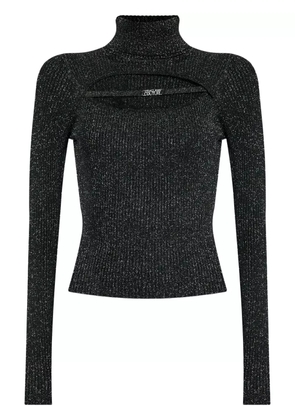 Versace Jeans Couture lurex-detail sweater - Black