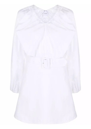 Patou oversize-collar cotton dress - White