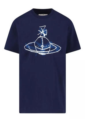 Vivienne Westwood orb sketch T-shirt - Blue