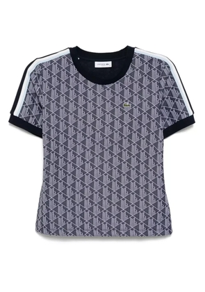 Lacoste monogram jacquard T-shirt - Blue