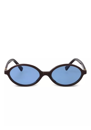 Miu Miu Eyewear ovoid-frame sunglasses - Black