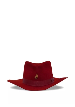 Nick Fouquet Doldrums grosgrain-band hat - Red