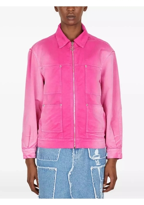 Lourdes zip-front long-sleeves jacket - Pink