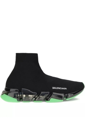 Balenciaga clear sole sock sneakers - Black