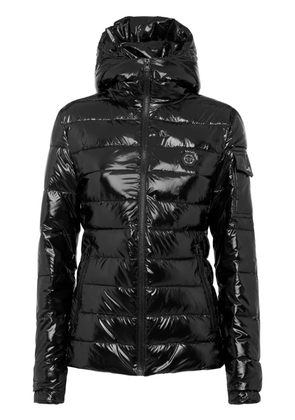 Philipp Plein logo-plaque puffer jacket - Black