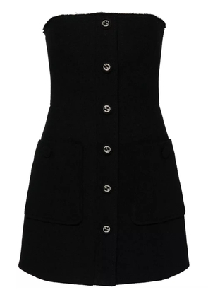 Gucci Interlocking-G-buttons mini dress - Black