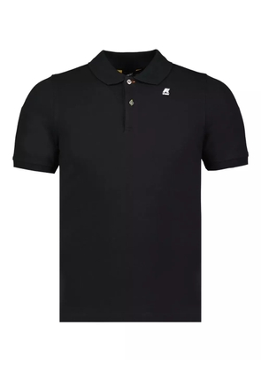 K-Way Vinnie two-button piqué polo shirt - Black