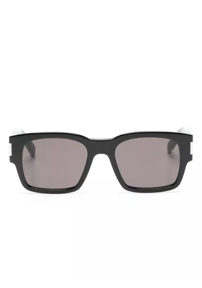 Saint Laurent Eyewear logo-engraved square-frame sunglasses - Black