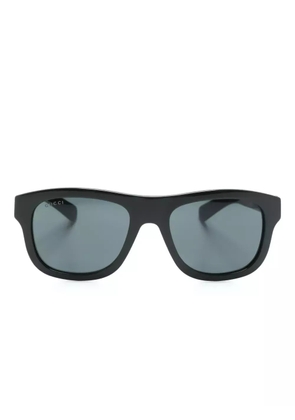 Gucci Eyewear logo-debossed wayfarer-frame sunglasses - Green