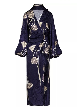 Johanna Ortiz Spiritual Connections wrap dress - Blue