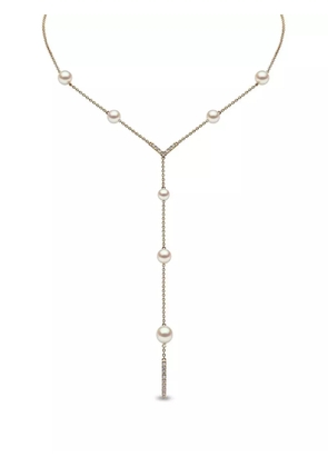 Yoko London 18kt yellow gold Trend freshwater pearl and diamond necklace