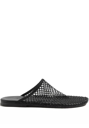 Alysi mesh-embellished mules - Black