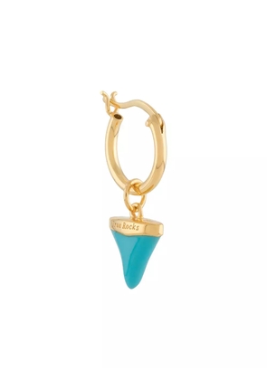 True Rocks single shark tooth hoop earring - Gold