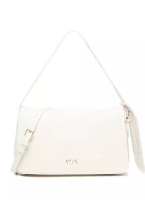 V°73 logo-plaque shoulder bag - White