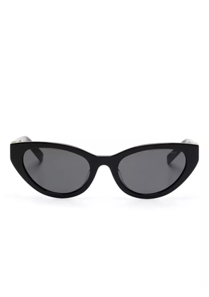 Miu Miu Eyewear logo-plaque sunglasses - Black