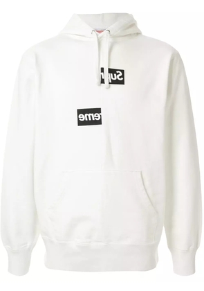 Comme Des Garçons Pre-Owned x Supreme 2018 logo hoodie - White