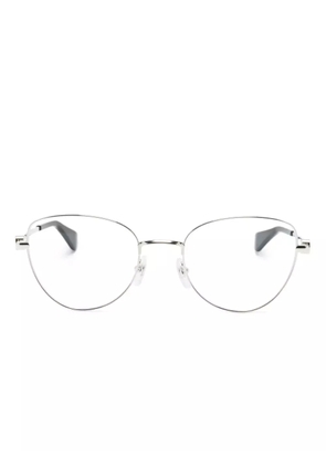 Cartier Eyewear CT0490O butterfly frame glasses - Silver