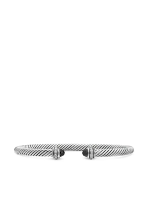David Yurman sterling silver Classic Cable diamond bracelet (4mm)