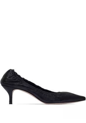 Bernardo Bernardo 1946 Manu ruched leather pumps - Black
