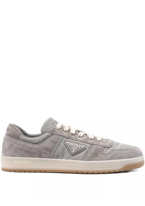 Prada Downtown suede-leather sneakers - Grey