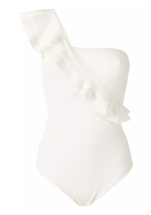 Clube Bossa Siola ruffle swimsuit - White