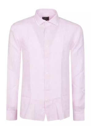 Orian long-sleeved linen shirt - Pink