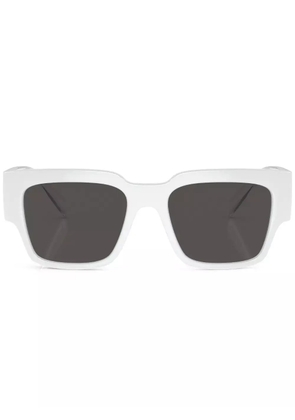 Dolce & Gabbana Eyewear logo-print square-frame sunglasses - White