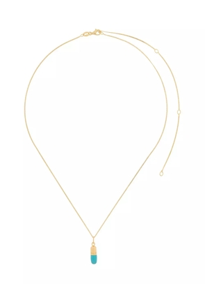 True Rocks two-tone pill pendant necklace - Gold