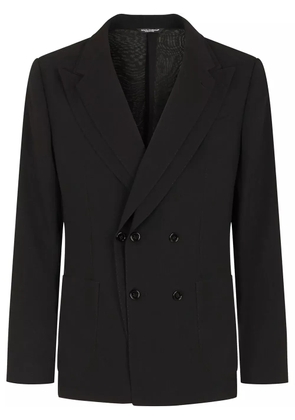 Dolce & Gabbana double-lapel wool jacket - Black