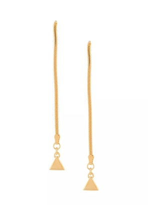 Coup De Coeur snake drop earrings - Gold