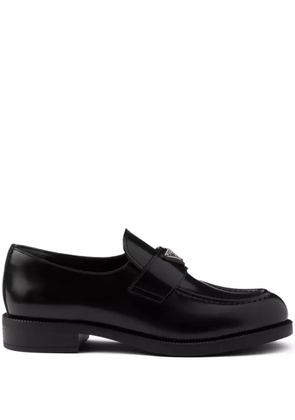 Prada Chocolate leather loafers - Black