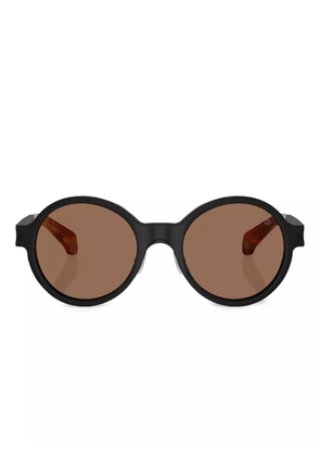 Moncler Eyewear round-frame metal sunglasses - Black