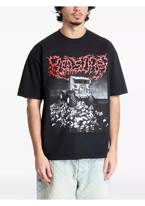Pleasures graphic-print t-shirt - Black
