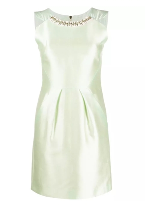 Matthew Williamson embellished neckline dress - Green
