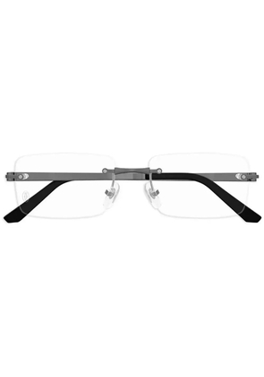 Cartier Eyewear rectangle-frame glasses - Grey