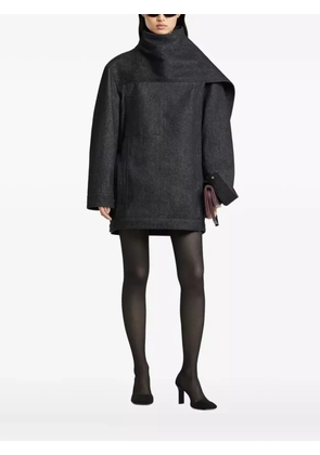 Courrèges oversized denim jacket - Black