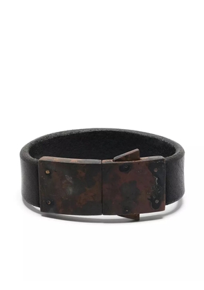 Parts of Four box lock bracelet - Black