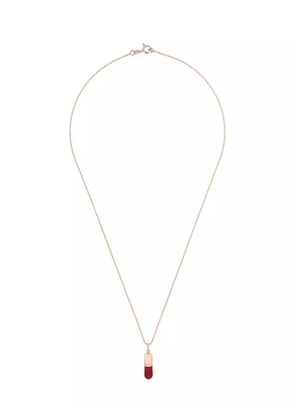 True Rocks small pill pendant necklace - Metallic