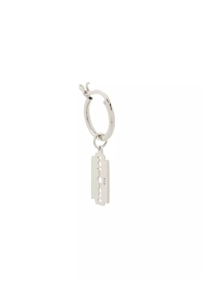 True Rocks razor hoop earring - Silver