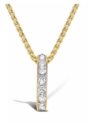 Pragnell 18kt yellow gold RockChic diamond bar pendant necklace