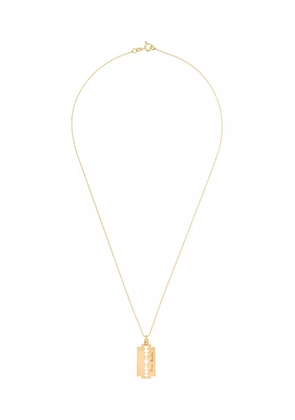 True Rocks razor pendant necklace - Metallic