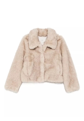 DUNST faux fur jacket - Neutrals